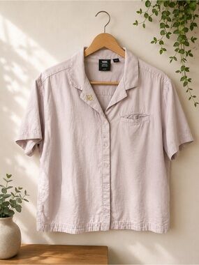 Vans x Karina Rozunko Dusty Pink Button Up